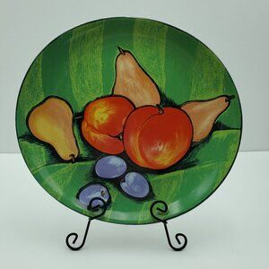 Sango Tuscany Serving Plate Platter Large Dinner Plate Fruit Pattern 4902